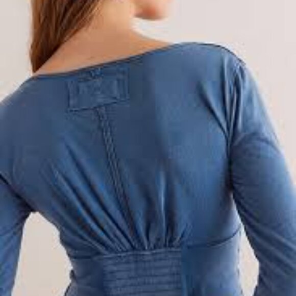 Free People We The Free Ivy Long Sleeve - Teal Sapphire NWT * - Picture 2 of 5